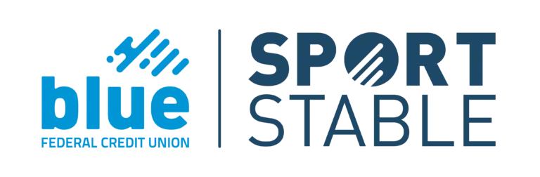 Blue FCU Sport Stable logo.